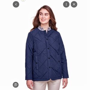 NWT Navy Ultra Club Women's Dawson Quilted Equestrian New England Jacket| XS